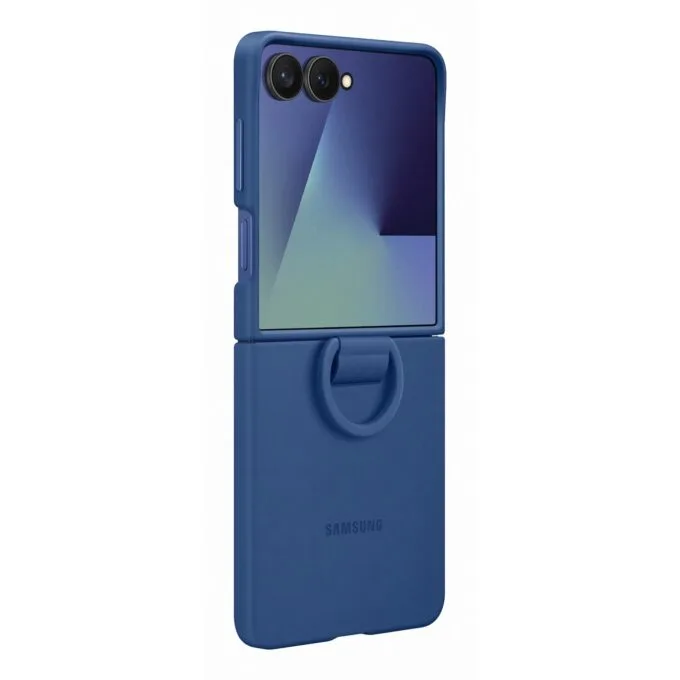 Samsung Ring Case - Galaxy Flip7 - Blue Silicone — image 5