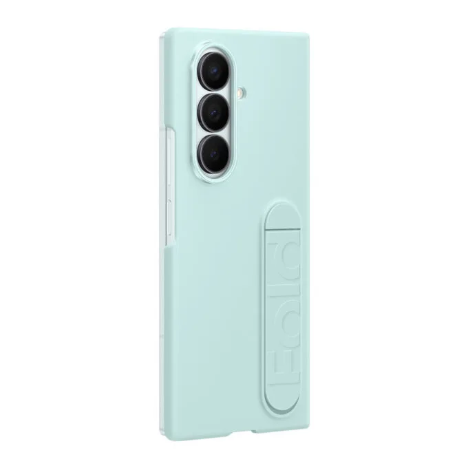 Samsung Silicone Case for Galaxy Z Fold7 - Mint (Light Cyan) Silicone Cover with Desktop Stand — image 2