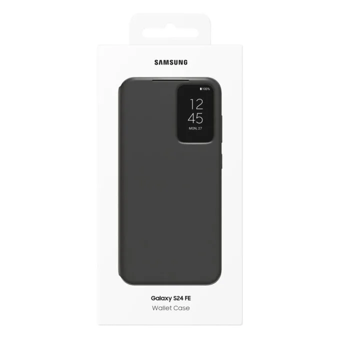 Samsung Smart View Wallet Case - Galaxy S24 FE - Black, Smart View Window, 1 Card Pocket — image 6