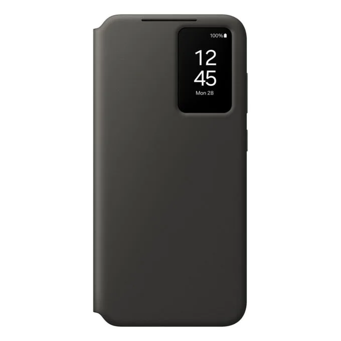 Samsung Smart View Wallet Case - Galaxy S24 FE - Black, Smart View Window, 1 Card Pocket — image 1
