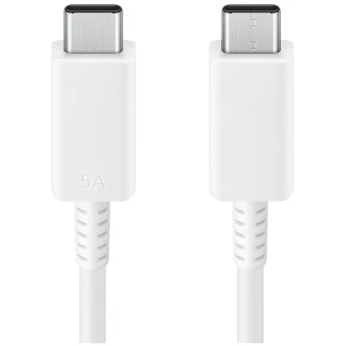 Samsung USB-C to USB-C Cable - EP-DX510JWEGEU - 1.8m, 5A (100W), White — image 3
