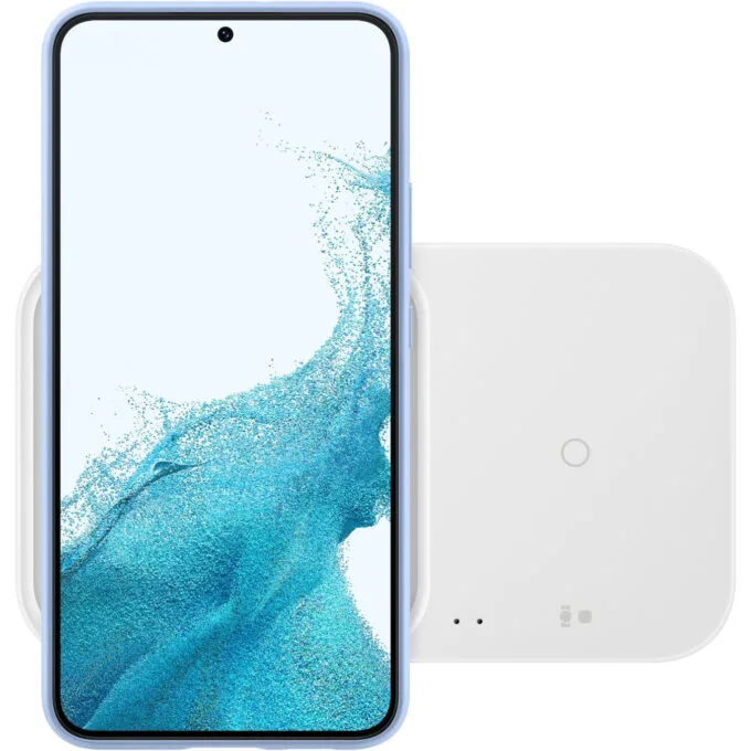 Samsung Wireless Charger Duo - EP-P5400 - 15W 3-in-1 Wireless Charging Pad, White — image 2