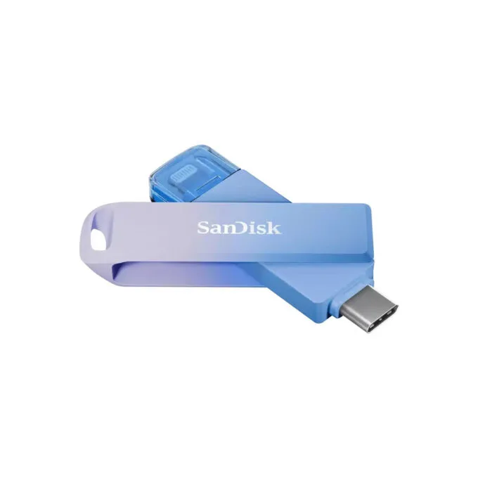SanDisk Creator Phone Drive - 128GB - Blue/Lilac, USB-C & Lightning, USB 3.2 Gen1 — image 3