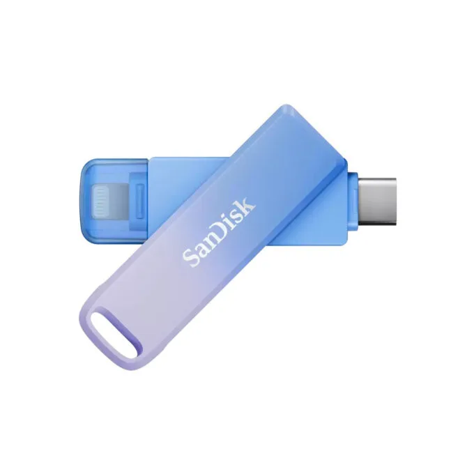 SanDisk Creator Phone Drive - 128GB - Blue/Lilac, USB-C & Lightning, USB 3.2 Gen1 — image 1