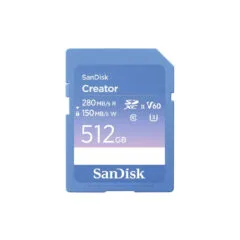 SanDisk Creator SD UHS-II 512GB - Blue, SDXC, U3/V60, Class 10, 280MB/s Read, 150MB/s Write