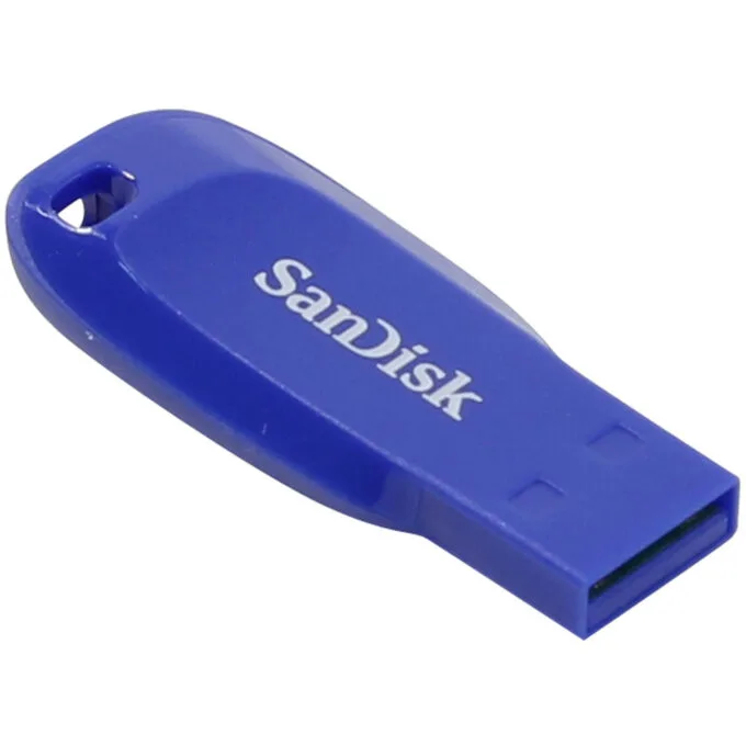 SanDisk Cruzer Blade - 32GB - Electric Blue USB 2.0 Capless Flash Drive — image 1
