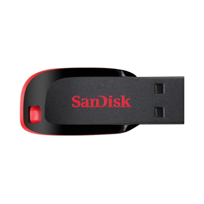 SanDisk Cruzer Blade SDCZ50-064G-B35 64GB USB 2.0 Flash Drive - Black/Red — image 6