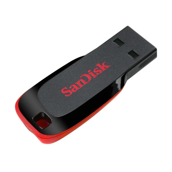 SanDisk Cruzer Blade SDCZ50-064G-B35 64GB USB 2.0 Flash Drive - Black/Red — image 8