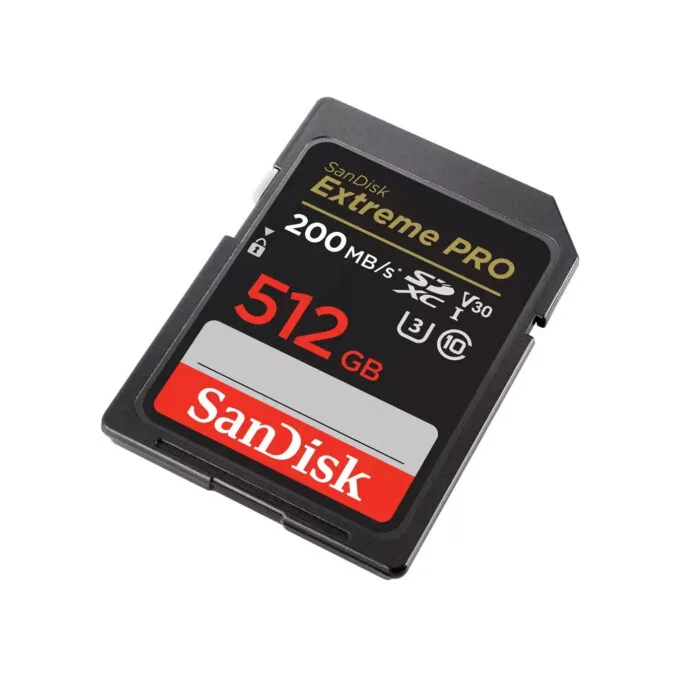 SanDisk Extreme PRO SDXC - 512GB - Black, Up to 200MB/s Read & 140MB/s Write — image 3