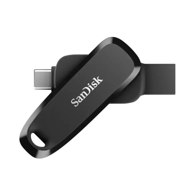 SanDisk Stick Phone Drive USB Type-C - SDDDC6-512G-G46 - Black, 512 GB, USB Type-C, 3.2 Gen 1, 100 MB/s, Swivel — image 1