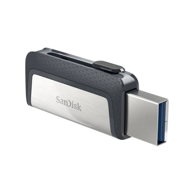 SanDisk Ultra Dual Drive - 128GB - USB 3.2 Gen 1 (USB 3.1) Type-A & Type-C - Black/Silver — image 4