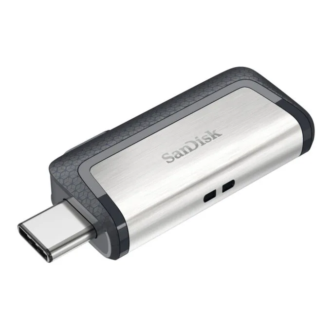 SanDisk Ultra Dual Drive - 128GB - USB 3.2 Gen 1 (USB 3.1) Type-A & Type-C - Black/Silver — image 5