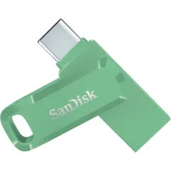 SanDisk Ultra Dual Drive Go - 256GB - USB-C & USB-A - USB 3.2 Gen 1 (400MB/s) - Green