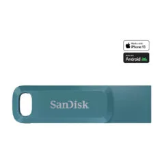 SanDisk Ultra Dual Drive Go - 512 GB - USB-C (USB 3.2 Gen1) 400 MB/s, Turquoise Swivel Flash Drive