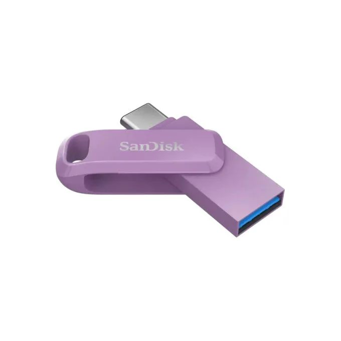 SanDisk Ultra Dual Drive Go - 512GB - USB Type-C, USB 3.2 Gen 1, Swivel, Lavender — image 2