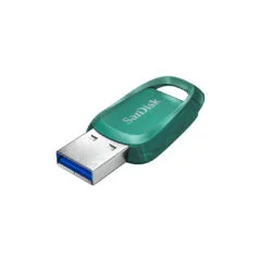 SanDisk Ultra Eco USB 3.2 Flash Drive - 256GB - Green, USB-A (3.2 Gen 1), 100 MB/s, Capless
