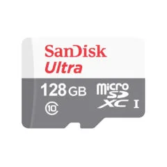 SanDisk Ultra microSDXC - 128GB - Grey/White - Up to 100MB/s, Class 10