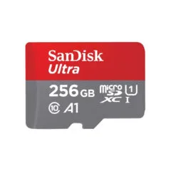 SanDisk Ultra microSDXC 256GB - Grey/Red, UHS-I, 150MB/s