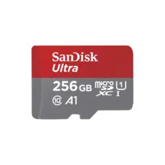 SanDisk Ultra microSDXC 256GB - SDSQUAC-256G-GN6FA - Grey/Red, UHS-I, 150MB/s, SD Adapter