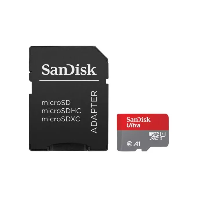 SanDisk Ultra - SDSQUAB-128G-GN6MT - Grey/Red, microSDXC 128 GB, 140 MB/s, U1, A1, Class 10 — image 2