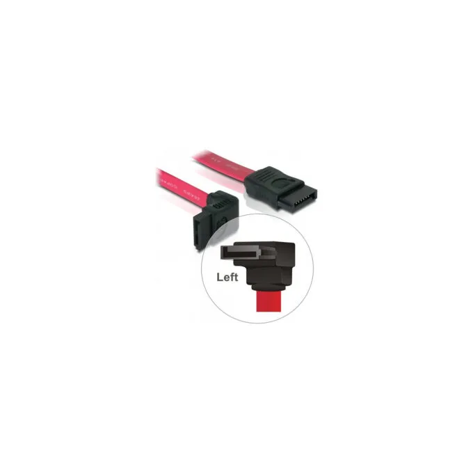 SATA 0.5m rot DeLock 90° — image 1