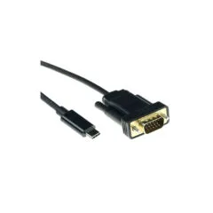 SB0032 2m USB TYPE-C to VGA, M M USB DISPLAY CABLE BLACK ACT