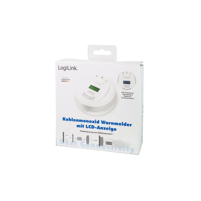 SC0111 CARBON MONOXIDE DETECTOR WITH LCD LOGILINK — image 1