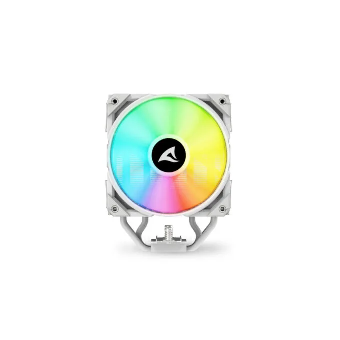 Sharkoon A40 Air Cooler - RGB White - 120mm PWM Fan, 4 Heatpipes, 12 LEDs — image 5
