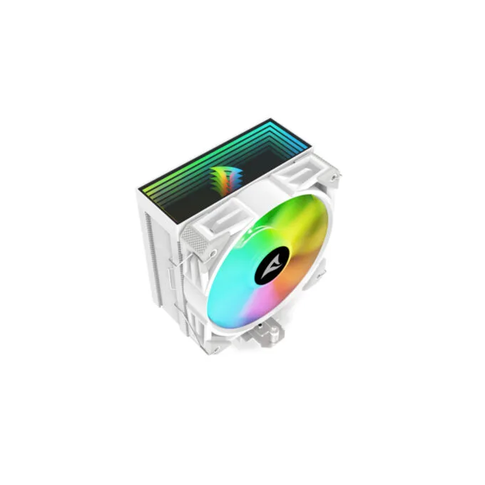 Sharkoon A40 Air Cooler - RGB White - 120mm PWM Fan, 4 Heatpipes, 12 LEDs — image 7