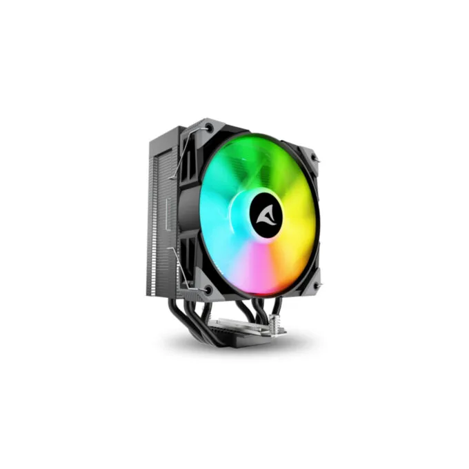 Sharkoon A40 Air Tower CPU Cooler - A40 - 120mm RGB Fan, 4 Heatpipes, Black — image 1