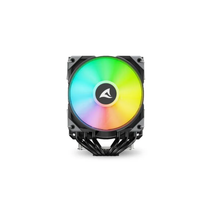 Sharkoon A60 Air Cooler - A60 - RGB Black, Dual 120mm Fans, 6 Heatpipes, LGA1700/AM5 Compatible — image 5