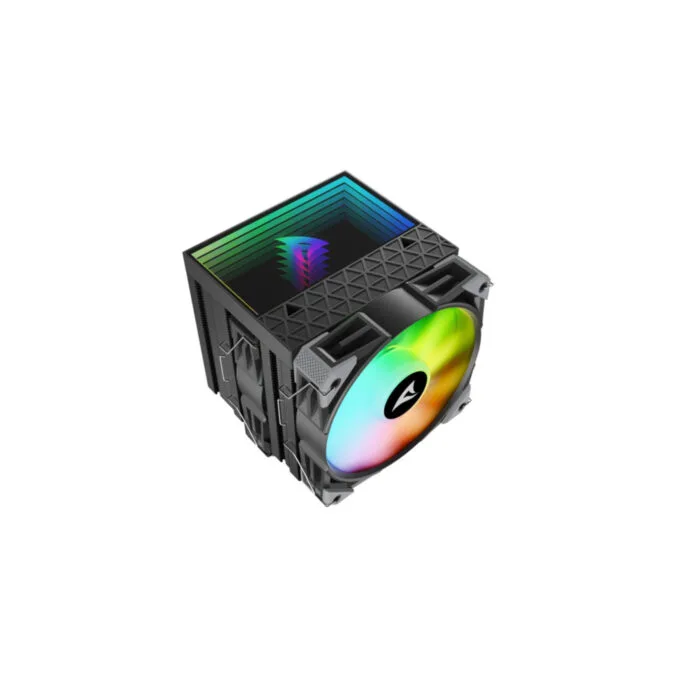 Sharkoon A60 Air Cooler - A60 - RGB Black, Dual 120mm Fans, 6 Heatpipes, LGA1700/AM5 Compatible — image 7