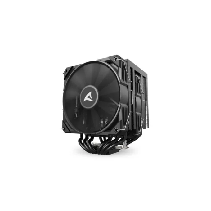 Sharkoon A60 Air Tower CPU Cooler - 6 Heatpipes, Dual 120mm PWM Fans, Black — image 2