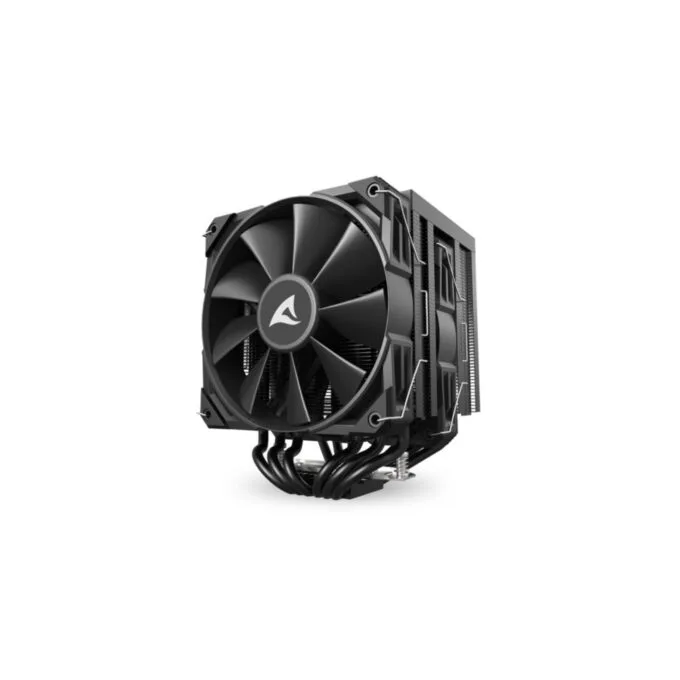 Sharkoon A60 Air Tower CPU Cooler - 6 Heatpipes, Dual 120mm PWM Fans, Black — image 1