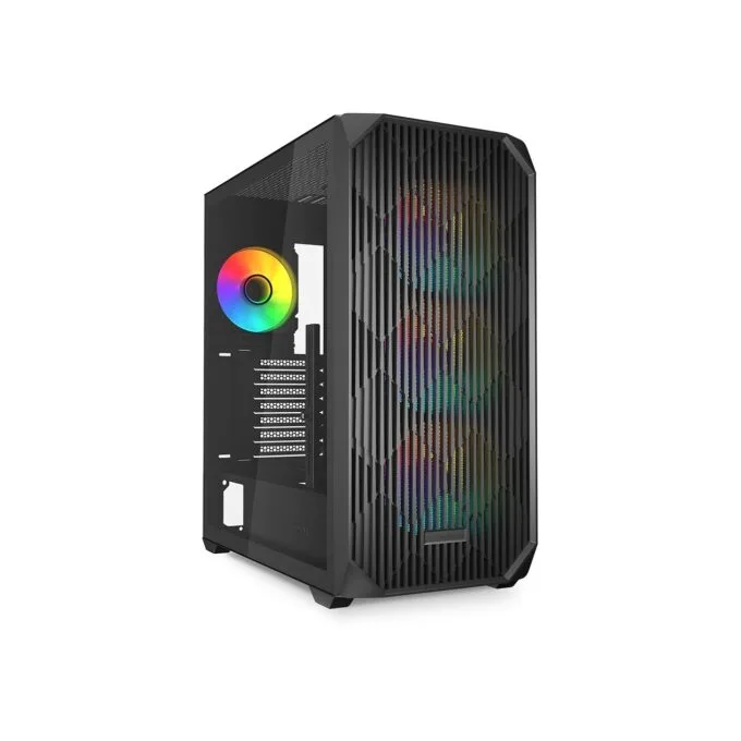 Sharkoon AK3 RGB ATX 1xGlas Black - AK3 RGB - Glass-side ATX mid-tower with RGB — image 1
