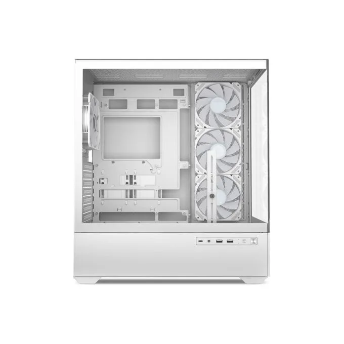 Sharkoon AK6 RGB ATX Mid Tower - AK6 RGB - White, Tempered Glass Side Panel — image 4