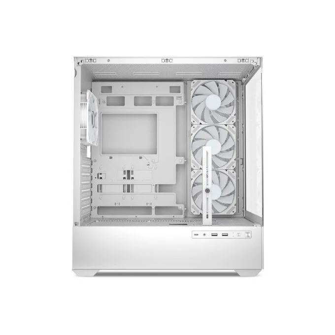 Sharkoon AK6 RGB ATX Mid Tower - AK6 RGB - White, Tempered Glass Side Panel — image 5
