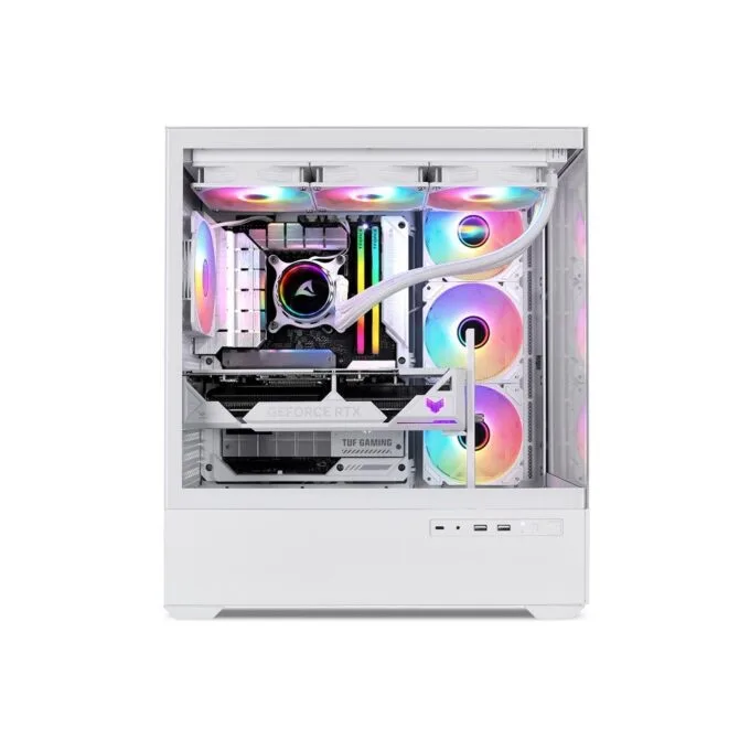 Sharkoon AK6 RGB ATX Mid Tower - AK6 RGB - White, Tempered Glass Side Panel — image 10