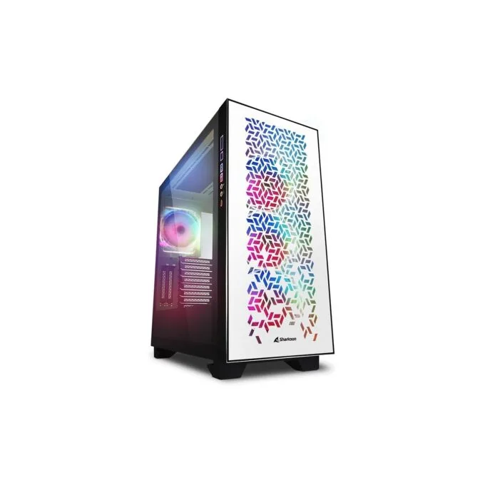 Sharkoon Elite Shark CA300H ATX 2xGlas White - CA300H - White, ATX Mid Tower — image 1
