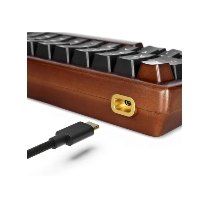 Sharkoon Gaming Keyboard Skiller SGK50S4 Gen2 Wood Black - SGK50S4 Gen2 - Wood Black — image 4