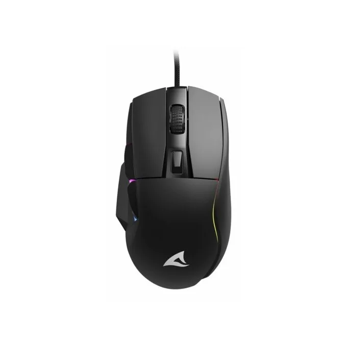 Sharkoon Maus Shark SGM35 Optical Mouse - SGM35 - Black, 6 Buttons, 6400 DPI — image 1