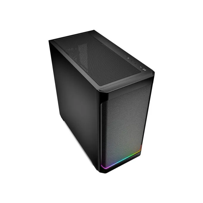 Sharkoon MK4 RGB Micro-ATX Tower - MK4 RGB - Black Metal — image 3