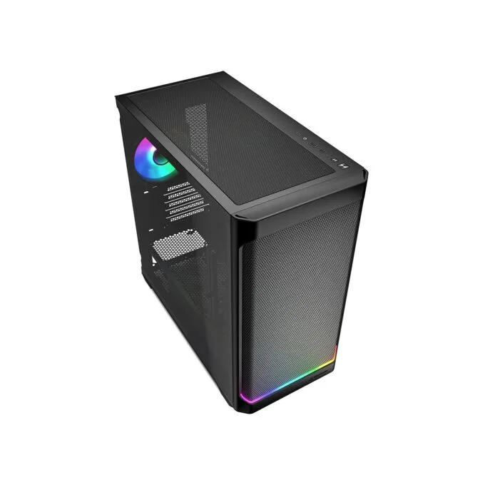 Sharkoon MK4W RGB Micro-ATX Case with Glass Panel - MK4W - RGB, Black — image 3