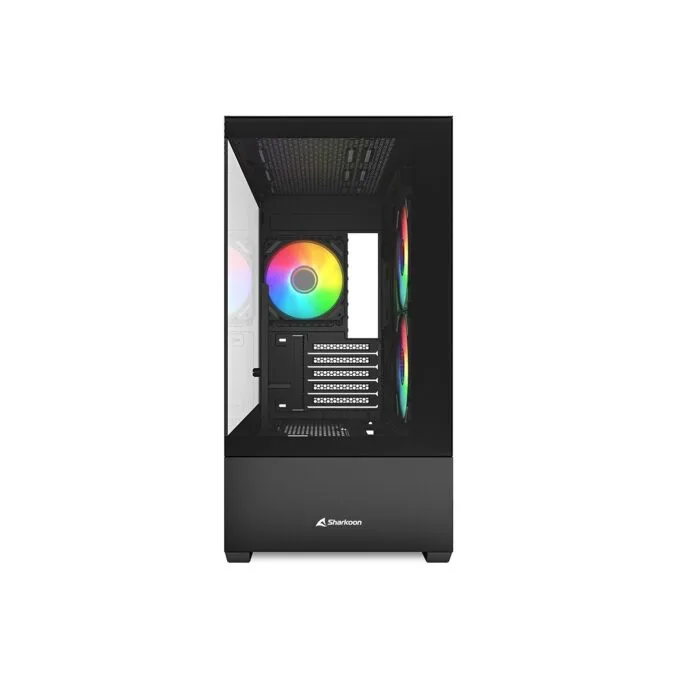 Sharkoon MK6 RGB Micro-ATX 1xGlas Black - MK6 RGB - Black Glass Panel — image 2