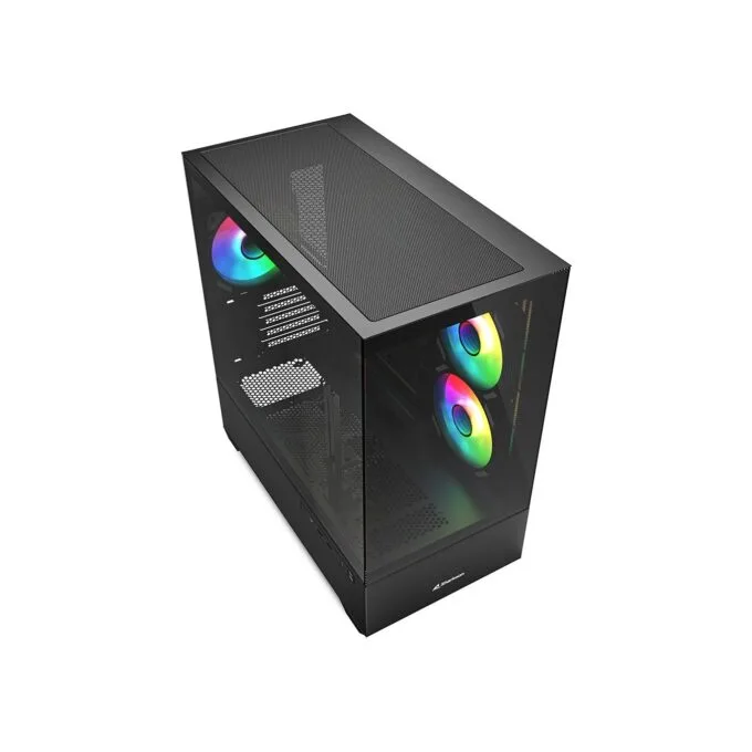 Sharkoon MK6 RGB Micro-ATX 1xGlas Black - MK6 RGB - Black Glass Panel — image 3