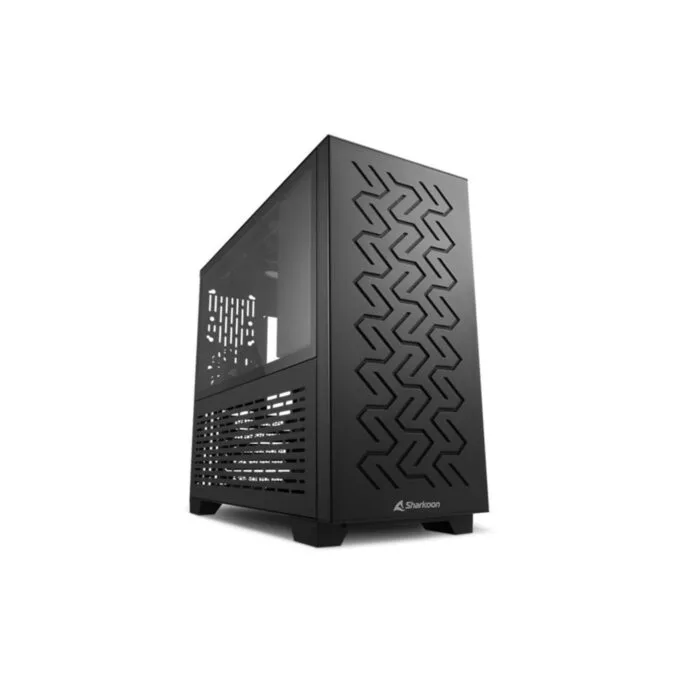 Sharkoon MS-Z1000 - Micro-ATX Tower Case - Tempered Glass, Steel Z-Front — image 1