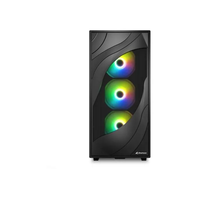 Sharkoon Rebel C80G RGB ATX PC Case - C80G - Black Glass Panel — image 2