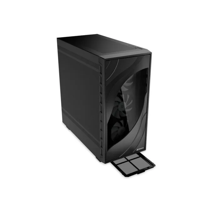 Sharkoon Rebel C80M RGB ATX 1xMetall Black - C80M - Black, RGB lighting, metal chassis — image 12