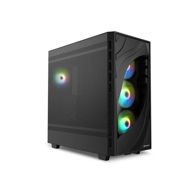 Sharkoon Rebel C80M RGB ATX 1xMetall Black - C80M - Black, RGB lighting, metal chassis — image 13