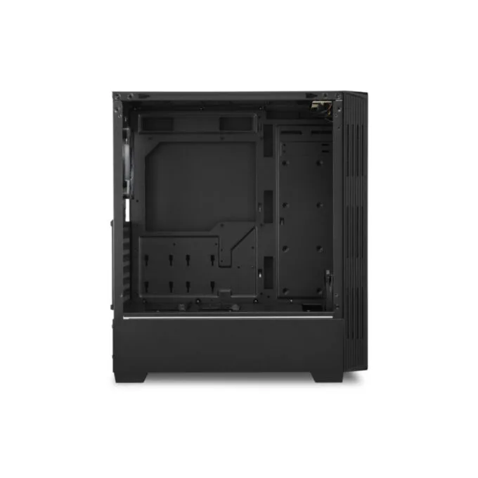 Sharkoon RGB LIT 100 - Mid Tower PC Case - Black, Tempered Glass, RGB Fans, ATX/mATX/Mini-ITX — image 5